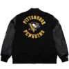 Pittsburgh Penguins Black Team Logo Jacket Back