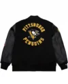 Pittsburgh Penguins Black Team Logo Jacket Back