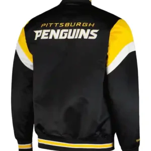 Pittsburgh Penguins Satin Jacket Back