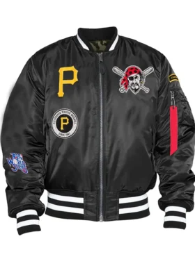 Pittsburgh Pirates Black Ma 1 Bomber Jacket