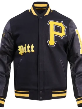 Pittsburgh Pirates Black Wool Varsity Jacket