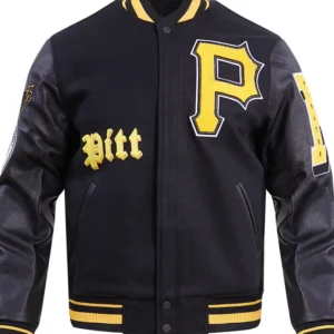 Pittsburgh Pirates Black Wool Varsity Jacket