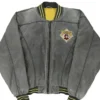 Pittsburgh Pirates Grey Vintage Zipper Bomber Jacket