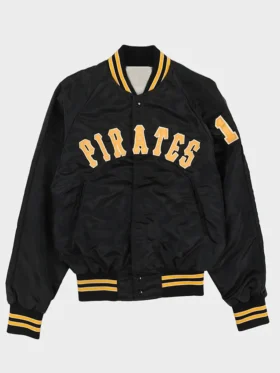 Pittsburgh Pirates Vintage Black Bomber Jacket
