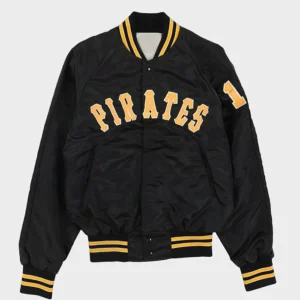 Pittsburgh Pirates Vintage Black Bomber Jacket