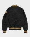 Pittsburgh Pirates Vintage Black Bomber Jacket Back