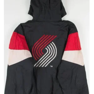Portland Trail Blazers Vintage Bomber Starter Jacket Back