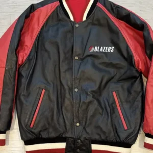 Portland Trail Blazers Vintage Leather Jacket