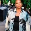 Queen Latifah The Equalizer S05 Palm Leaf Print Coat For Sale