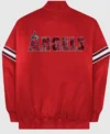 Red Bomber Angels Starter Jacket Back