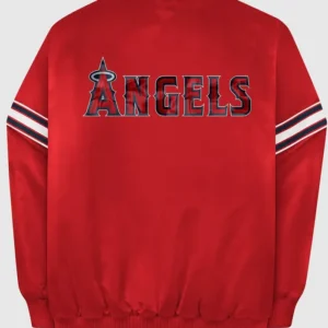 Red Bomber Angels Starter Jacket Back