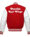 Red Wings Varsity Wool Full Snap Jacket Back