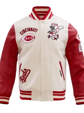 Reds Letterman Varsity Wool Jacket