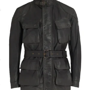 Remy Scott FBI Most Wanted S06 Black Leather Jacket For Sale