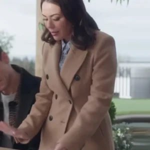 Return to Office 2025 Janel Parrish Brown Coat Front