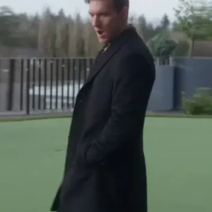 Return to Office 2025 Scott Michael Foster Black Coat Side