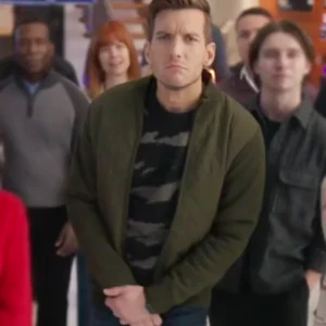 Return to Office 2025 Scott Michael Foster Green Jacket Front