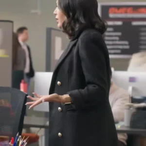 Return to Office Janel Parrish Black Blazer Side