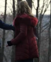 Riff Raf Jennifer Coolidge Red Puffer Jacket Back