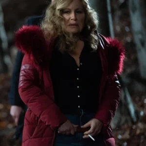Riff Raf Jennifer Coolidge Red Puffer Jacket Fornt