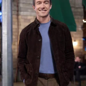 Robert Buckley An Unexpected Valentine Suede Jacket For Sale