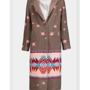 Rochenda Sandall Amandaland Star Print Coat For Sale