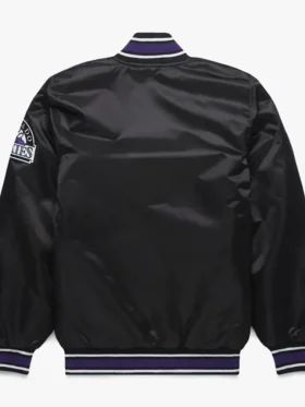 Rockies Black Bomber Starter Jacket