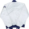 Rockies White Full Snap Bomber Jacket 1