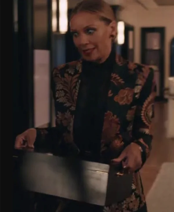 Roselyn Josh Elsbeth Suiting Floral Blazer