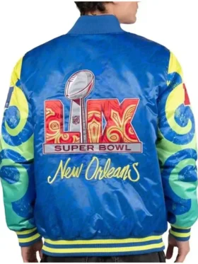 Royal Super Bowl LIX The Big Easy Satin Jacket Back