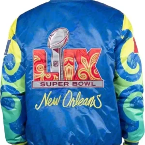 Royal Super Bowl LIX The Big Easy Satin Jacket Back