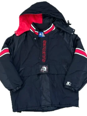 Sabres Black Starter Hooded Jacket