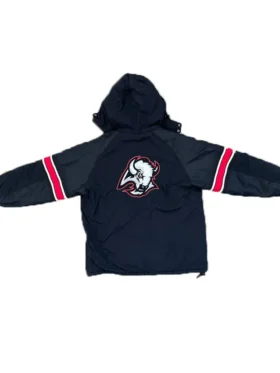 Sabres Black Starter Hooded Jacket Back