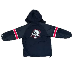 Sabres Black Starter Hooded Jacket Back