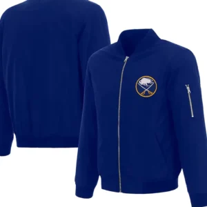 Sabres Blue Bomber Zipper Jacket
