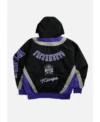 Sacramento Kings Black Starter Pull Over Hooded Jacket Back