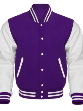 Sacramento Kings Purple And White Wool Varsity Jacket