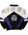 Sacramento Kings Vintage Zipper Bomber Jacket Back