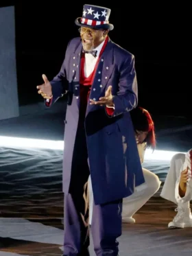 Samuel Jackson Super Bowl LIX Halftime Show Coat