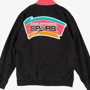 San Antonio Spurs Jacket Vintage Black Back