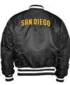 San Diego Padres Black Ma 1 Bomber Jacket Back