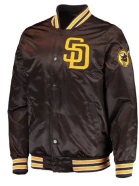 San Diego Padres Brown Full Snap Jacket