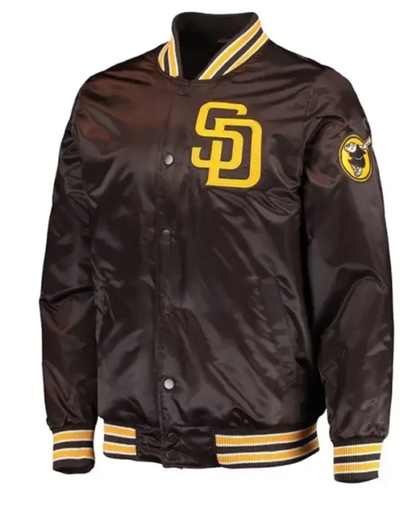 San Diego Padres Brown Full Snap Jacket