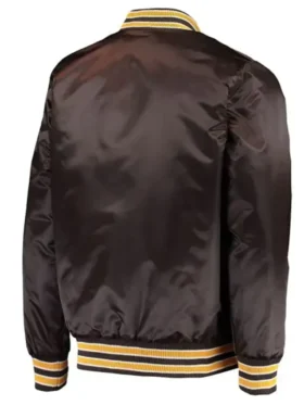 San Diego Padres Brown Full Snap Jacket Back