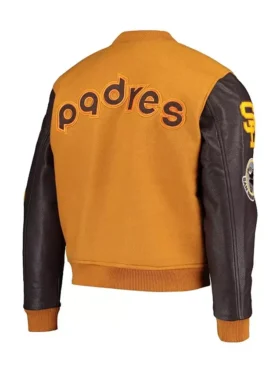 San Diego Padres Varsity Wool Jacket Back