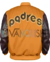 San Diego Padres Varsity Wool Jacket back