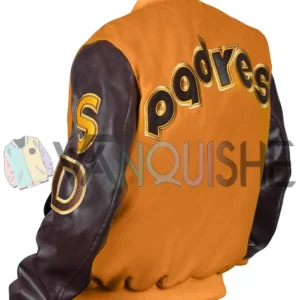 San Diego Padres Varsity Wool Jacket left back
