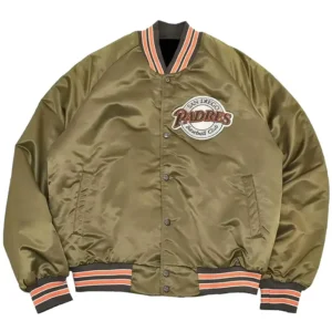 San Diego Padres Vintage Full Snap Bomber Jacket