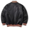 San Francisco Giants Black Full Snap Bomber Jacket Back