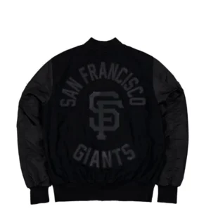 San Francisco Giants Black Ma 1 Bomber Jacket Back
